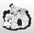 Folyo Sticker Tatlı Hayvanlar