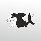 Folyo Sticker Tatlı Köpek Balığı