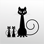 Folyo Sticker Aile Kedisi