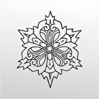 Folyo Sticker Çiçek Deseni