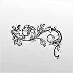 Folyo Sticker Çiçek Deseni