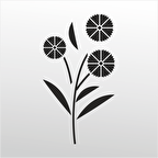 Folyo Sticker Çiçek Deseni