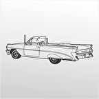 Folyo Sticker Klasik Araba