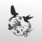 Folyo Sticker Kuş Deseni