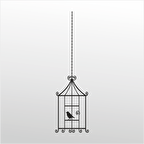 Folyo Sticker Kuş Kafesi