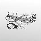 Folyo Sticker Müzik Notaları