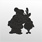 Folyo Sticker Noel Baba Ve Yol Arkadaşı