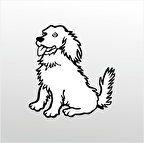 Folyo Sticker Sevimli Köpek