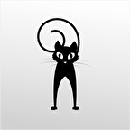 Folyo Sticker Şaşkın Kedi