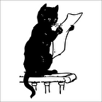 OKUYAN KEDİ  FOLYO STİCKER