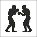 KİCKBOKSCU FOLYO STİCKER