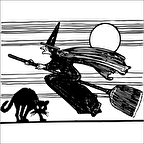 SÜPÜRGELİ CADI FOLYO STİCKER