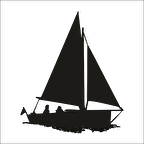 YELKENLİ TEKNE FOLYO STİCKER