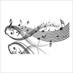 MÜZİK NOTASI FOLYO STİCKER