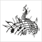 MÜZİK NOTASI FOLYO STİCKER