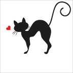 KALPLİ KEDİ FOLYO STİCKER