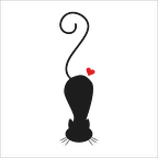 KALPLİ KEDİ  FOLYO STİCKER