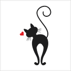 KALPLİ KEDİ FOLYO STİCKER