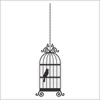 KUŞ KAFESİ   FOLYO STİCKER