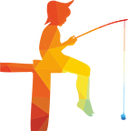 BALIK TUTAN KIZ FOLYO STİCKER