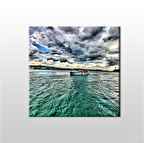 Yeşil Yansıyan Deniz Kanvas Tablo