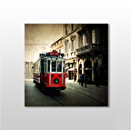 Tramvay İstanbul Kanvas Tablo