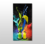 Naturel Boya Şişeleri Kanvas Tablo