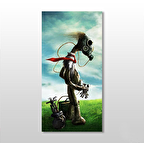 Maskeli Köpek Kanvas Tablo