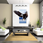 3D Kartal Kanvas Tablo