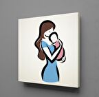 BEBEĞİNİ KUCAĞINA ALAN ANNE