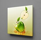 YEŞİL ELMA TEMALI KANVAS TABLO