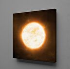 KIZGIN GÜNEŞ TEMALI KANVAS TABLO