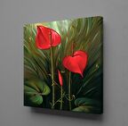 ANTORYUM ÇİÇEĞİ KANVAS TABLO