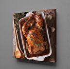 KIZARMIŞ TÜM TAVUK KARE KANVAS TABLO