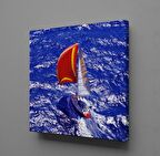 MAVİ DENİZDEKİ TEKNE