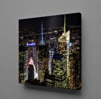 GECE IŞIKLI ŞEHİR MANZARASI