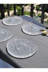 6'lı Cam Mini Pasta Tatlı Tabağı 16 cm Kek Sunum İkramlık Tabak - Asia