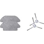 Srfn Ticaret  Xiaomi Mi Uyumlu Robot Vacuum Mop Pro Seti: 2 Adet Fiber Mop Bezi - 2 Adet Yan Fırça