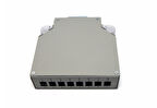 Beek DIN-Ray için Ek Kutusu, 8 x LC/Duplex Coupler için&lt;br&gt;
Beek Din Rail Distribution Box for 8 LC/DX Couplers