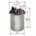 Sardes SF224 Yakıt Filtresi (Mazot) Polo IV Fabia II Cordaba III Ibiza IV 1.9 TDI 01 02- 6Q0127401H