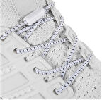 SRTfootcare Akıllı Vidalı Kilitli Elastik Outdoor Ayakkabı Bağcığı Yuvarlak Çizgili 100cm 1 Çift