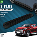 S-Dizayn Ssangyong Musso S-Plus Siyah Yan Basamak 203 Cm 2018 Üzeri A+ Kalite
