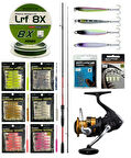 YekOutdoor Arrow Worm LRF Seti Shimano Kamış Sienna Spinning Sensitive 2,11m 0,5-7g 2pc&Shimano Makina FX 1000 FC