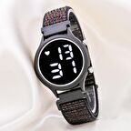 Hayalet Ekran Dijital Kadran Cırt Kordon Unisex Çocuk Saati ST-304181