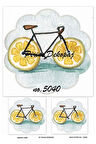 5040 Bisiklet, Limon Desen Pirinç Dekopaj 30x42