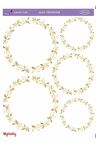 LineArt Gold Çember Desenli Sulu Transfer LNT-173 25x35