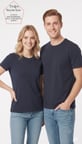 Unisex Kadın - Erkek Regular Kalıp Lacivert Basic Tişört