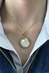 Birinci1926 925 Ayar Gümüş Mother Of Pearl Vintage Sedef Kolye