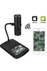 1000X WiFi Dijital LED Kablosuz Pilli Mikroskop 1080P