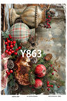 Yeniyıl Serisi Y863 Pirinç Dekopaj 30 * 42 cm